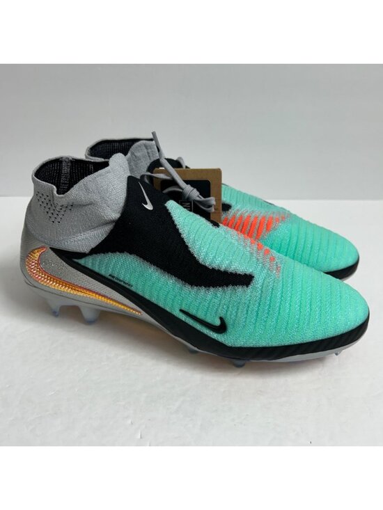 NEW Nike Phantom 6 Elite FG Chrome Black Soccer Cleats IH3735-001 Size 7.5